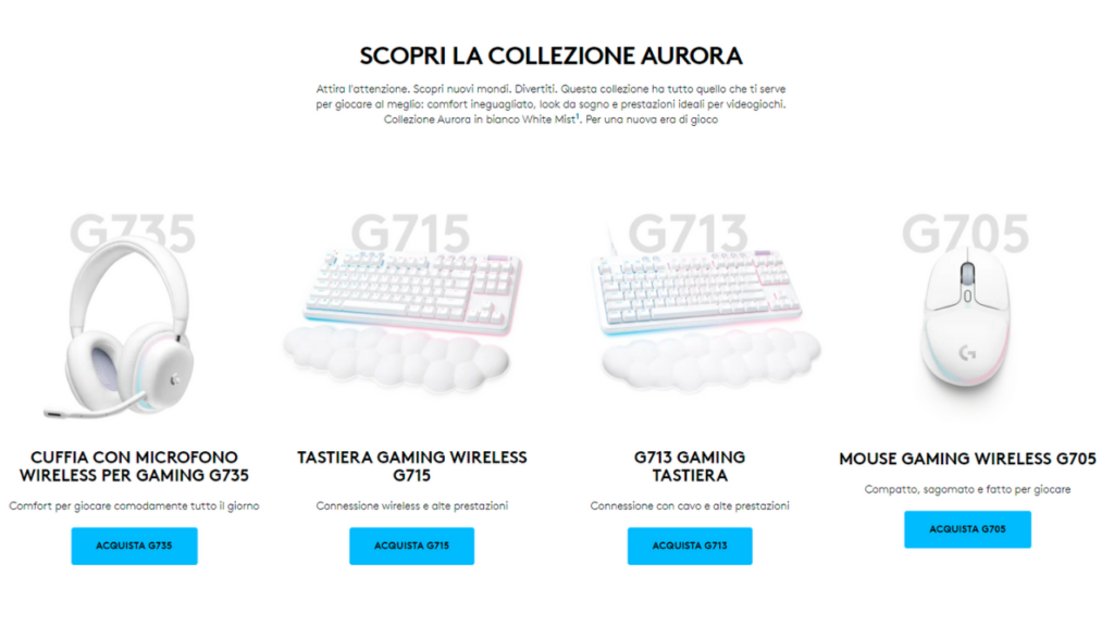 Logitech Aurora Collection le periferiche