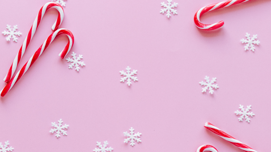 web design di natale grafiche rosa candy cane