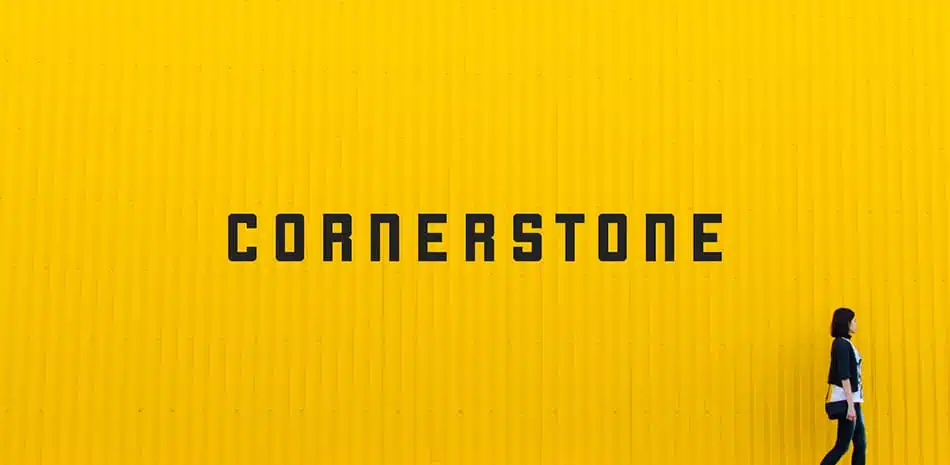 font gratuiti cornerstone