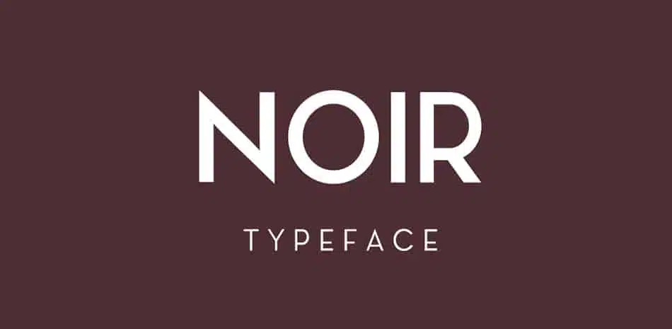 font gratuiti noir